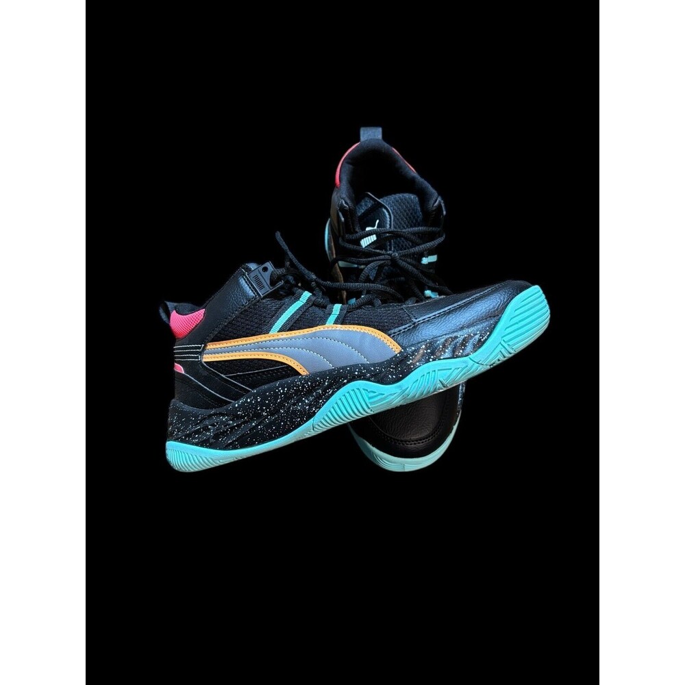 PUMA Shoes size 7 Boys Rebound  Future Black Running Shoes